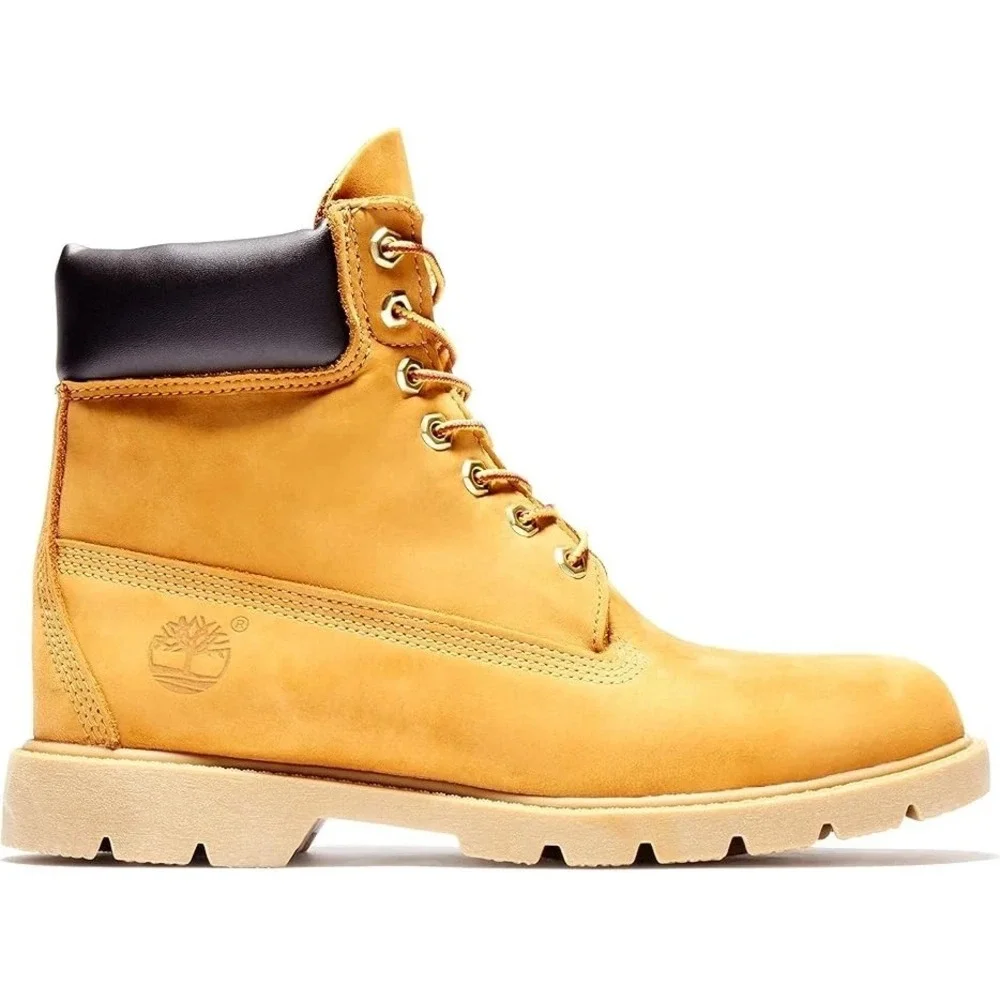 Timberland 6-Inch Classic Juniors Big Kid Size 5.5 Waterproof Boots Wheat Nubuck